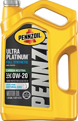 Моторное масло 550045193 Pennzoil ULTRA PLATINUM SAE 0W-20 FULL SYNTHETIC MOTOR OIL 4,73 л 550045193 фото