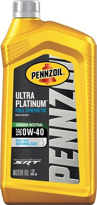 Моторное масло 550040856 Pennzoil ULTRA PLATINUM SAE 0W-40 FULL SYNTHETIC MOTOR OIL 0,946 л 550040856 фото