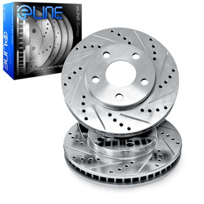 631-76136 eLine Drilled & Slotted Rotor - Front Only 258451316 фото