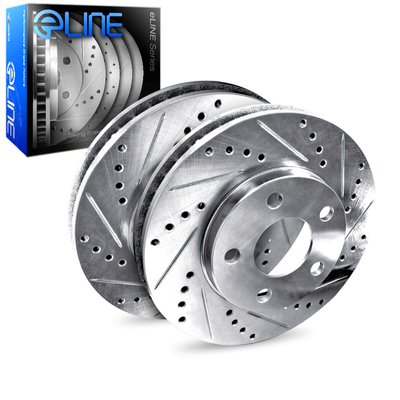 631-76137 eLine Drilled & Slotted Rotor - Rear Only 258451505 фото